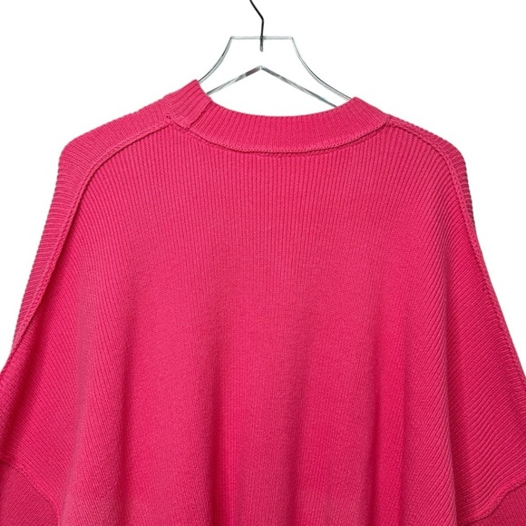 Free People Easy Street Pink Women’s Oversized Tunic Sweater Sz XS - Picture 11 of 14